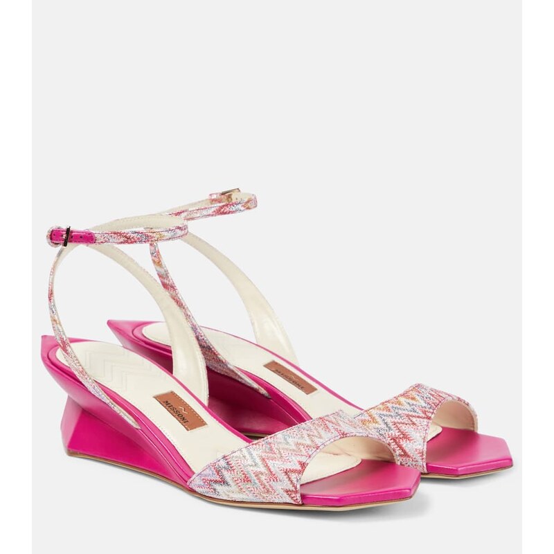 Missoni Zig Zag wedge sandals