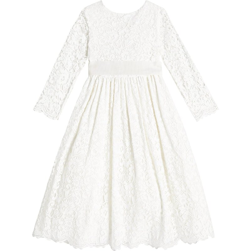 Il Gufo Cotton-blend lace dress