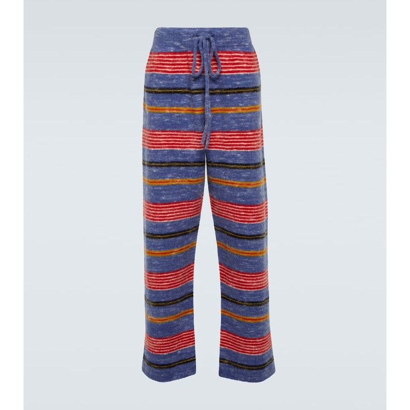The Elder Statesman Jasper striped cashmere-blend pants