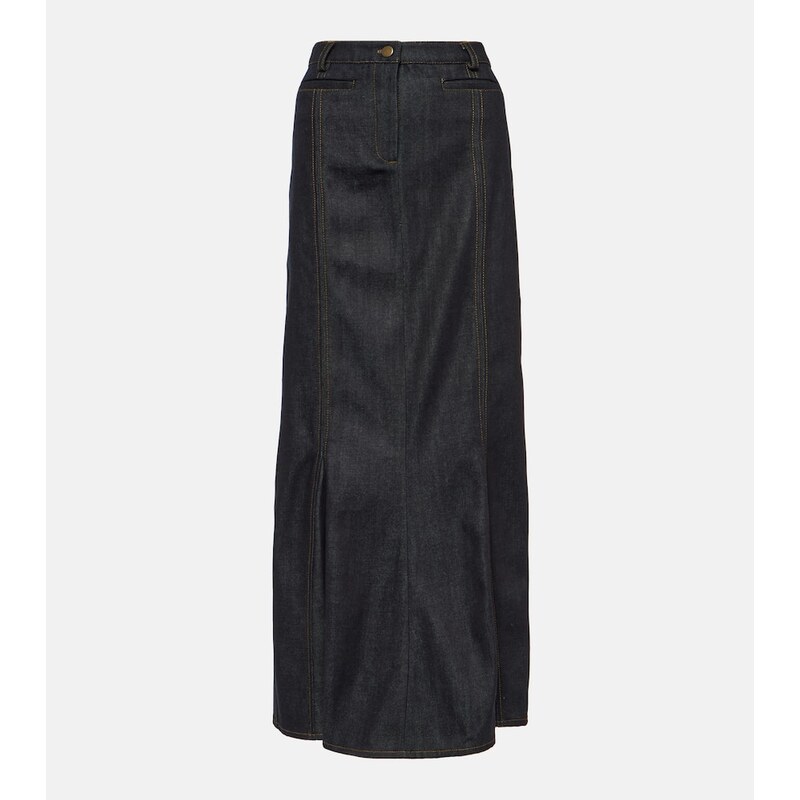 Aya Muse Alis denim maxi skirt