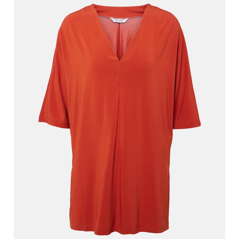 Max Mara Linfa jersey crÃªpe blouse