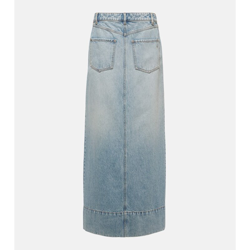 Sportmax Piave denim maxi skirt