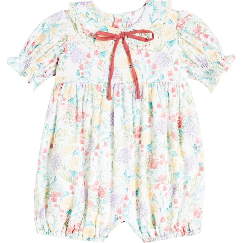 La Coqueta Baby Eloisa printed cotton playsuit