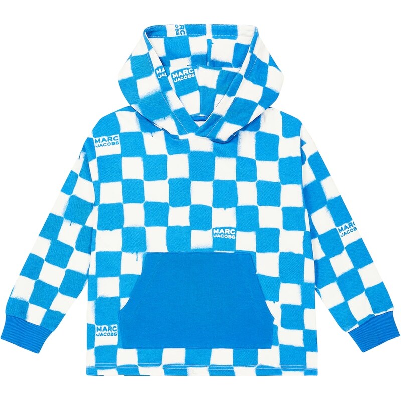 Marc Jacobs Kids Checked cotton hoodie