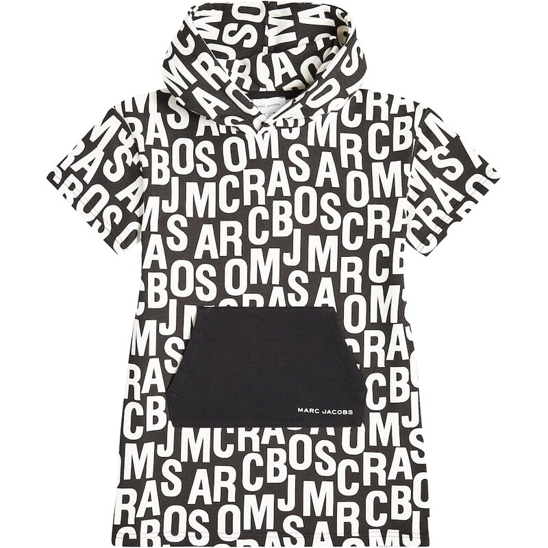 Marc Jacobs Kids Logo hooded jersey sweater dress