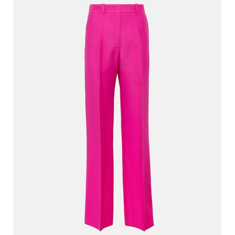 Valentino CrÃªpe Couture wool wide-leg pants