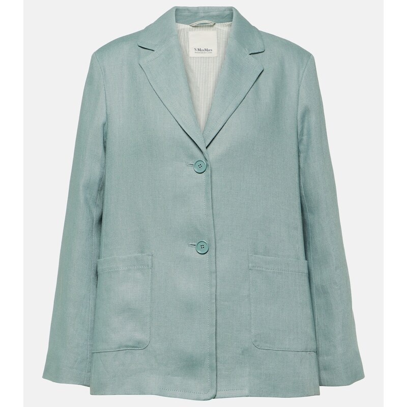 S Max Mara Socrates single-breasted linen blazer