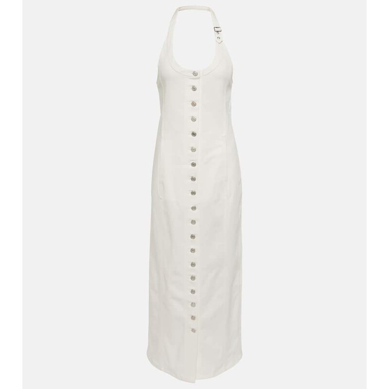 Courrèges Multiflex denim midi dress