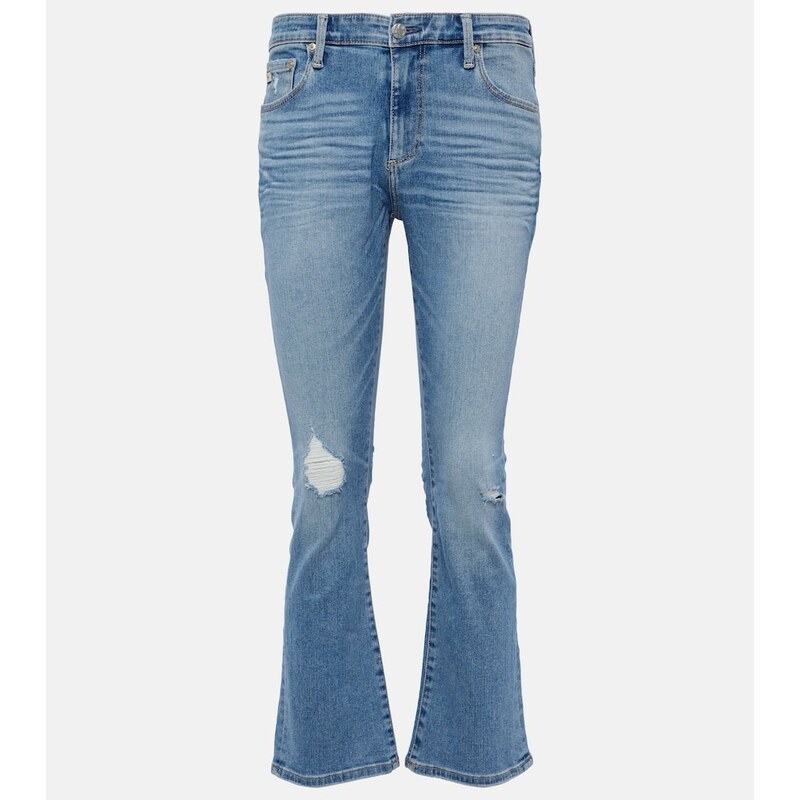 AG Jeans Jodi mid-rise cropped flared jeans