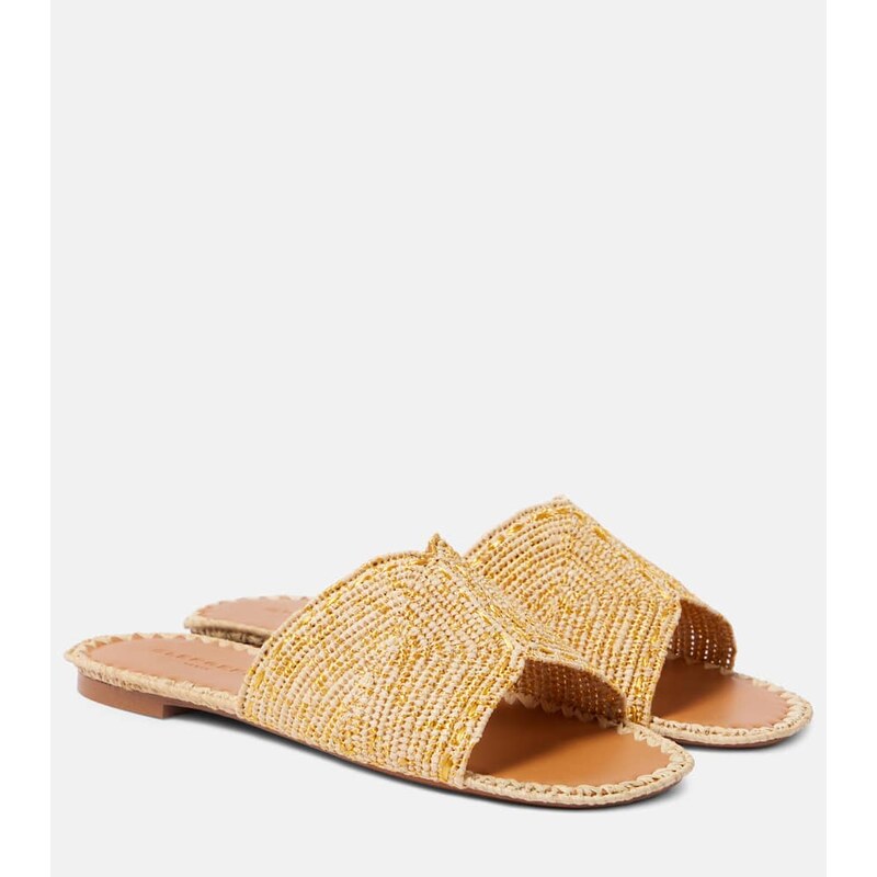 Clergerie Ineni raffia slides
