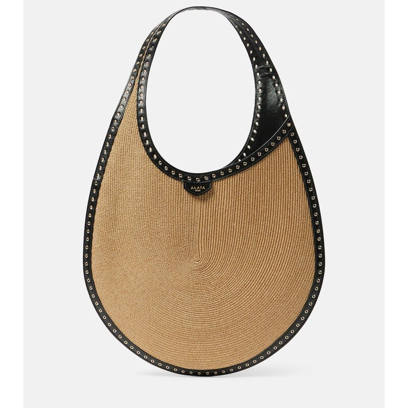 Alaia AlaÃ¯a One Piece Medium paper straw shoulder bag 113903254