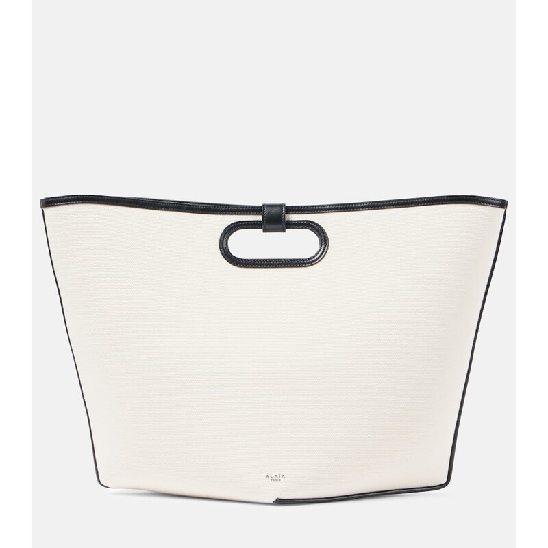 Alaia AlaÃ¯a Folded Large canvas tote bag