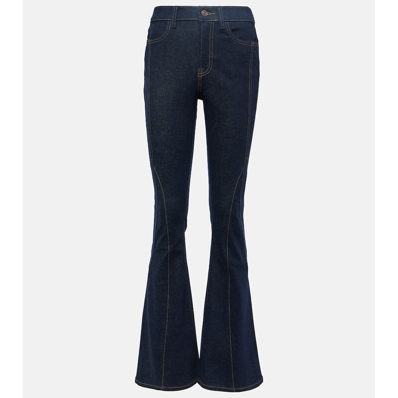 7 For All Mankind Seamed Megaflare high-rise flared jeans