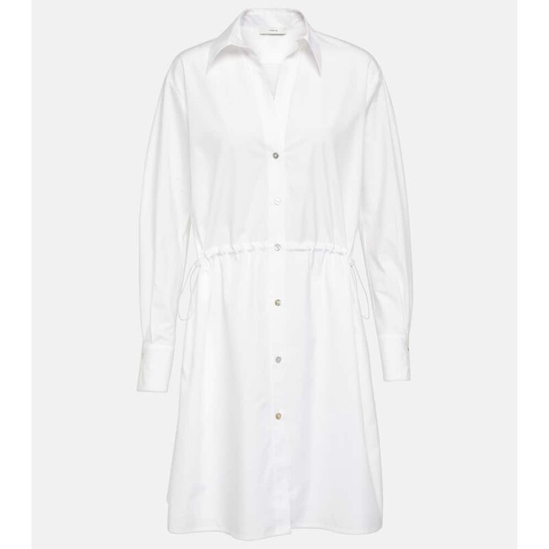 Vince Ruched cotton shirtdress