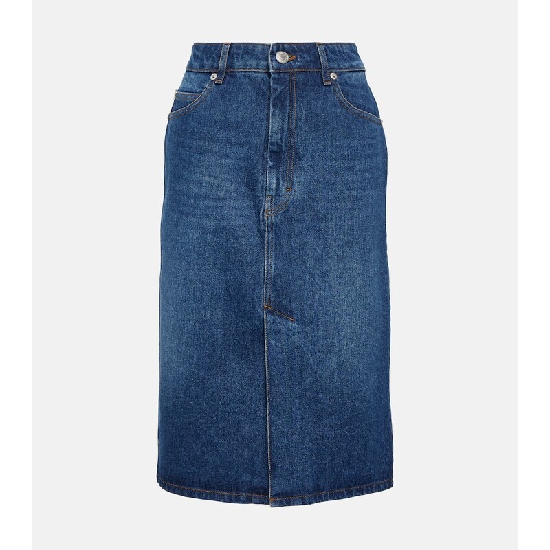 Ami Paris Denim pencil skirt