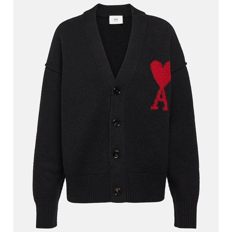 Ami Paris Ami De CÅur wool cardigan