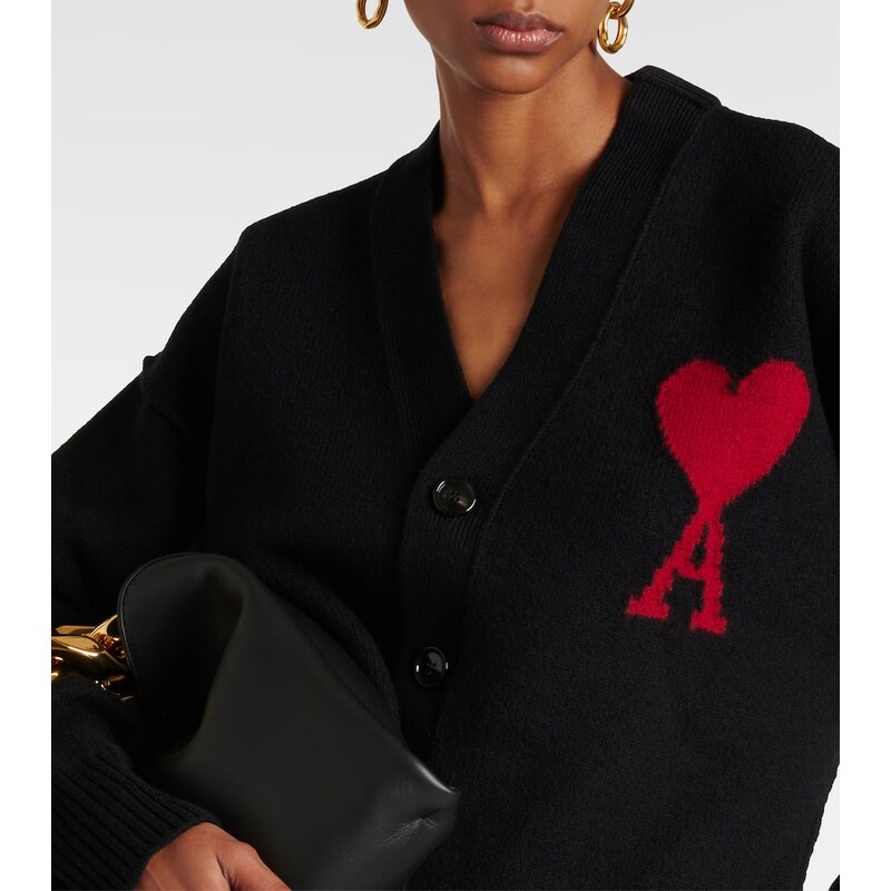 Ami Paris Ami De CÅur wool cardigan
