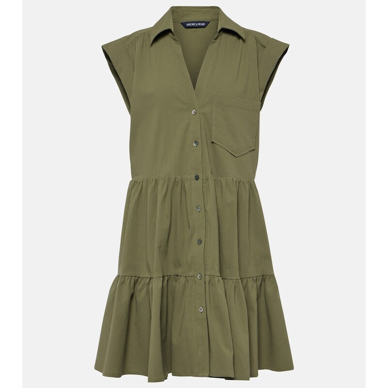 Veronica Beard Trisha tiered cotton minidress