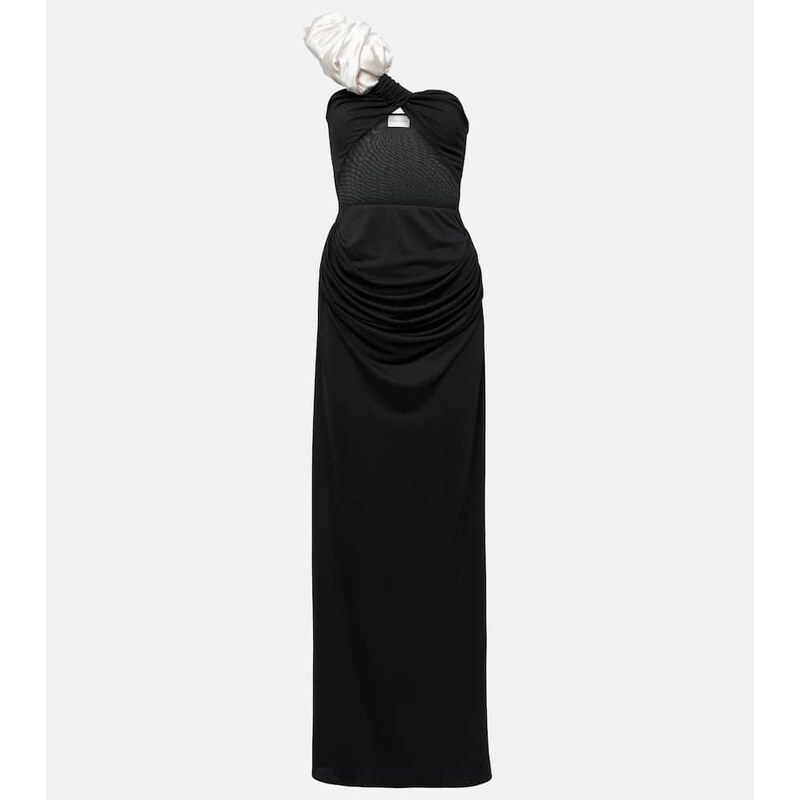 Magda Butrym Ruffled cutout one-shoulder gown
