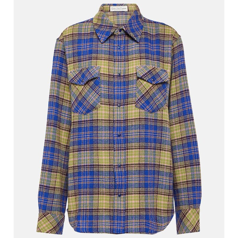 Gods True Cashmere Tartan cashmere shirt