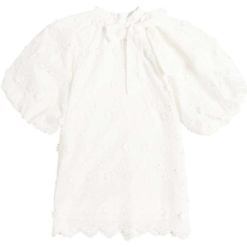 Petite Amalie Tie-neck cotton dress