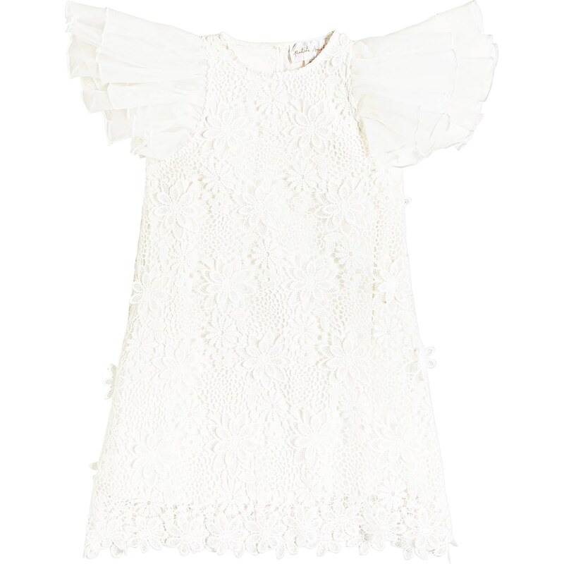 Petite Amalie Lace-trimmed ruffled dress