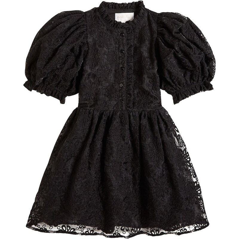 Petite Amalie Lace-trimmed cotton-blend dress