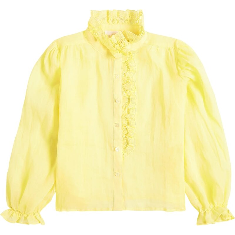 Petite Amalie Embroidered linen shirt