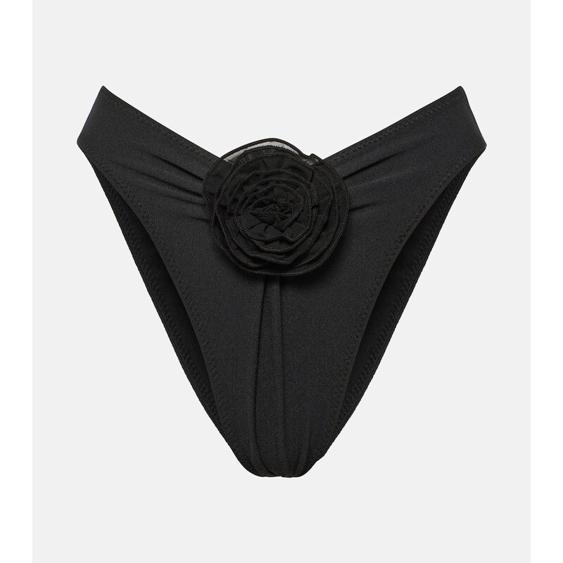 Same Floral-appliquÃ high-rise bikini bottoms