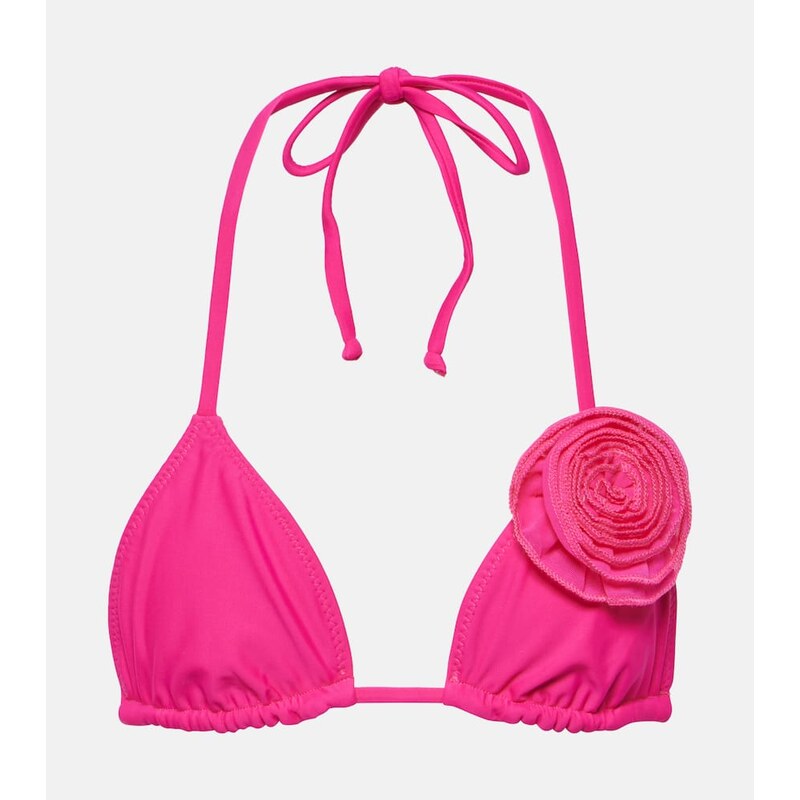 Same Floral-appliquÃ triangle bikini top