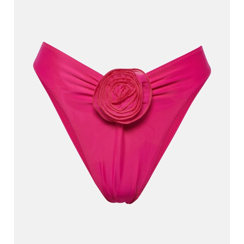 Same Rose floral-appliquÃ bikini bottoms