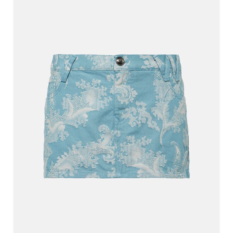 Vivienne Westwood Foam jacquard denim miniskirt