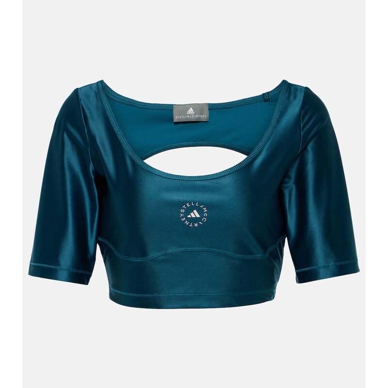 Adidas by Stella McCartney Logo technical crop top