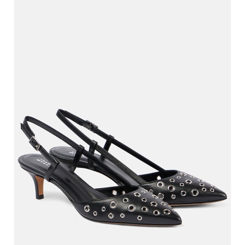 Isabel Marant Pilia leather slingback pumps
