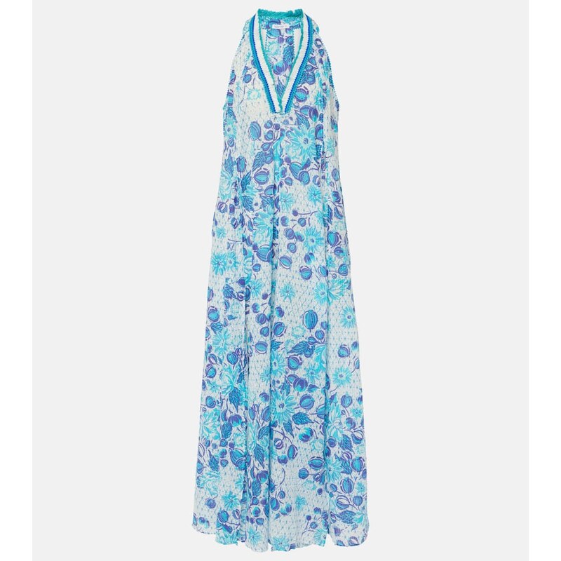 Poupette St Barth Cotton midi dress