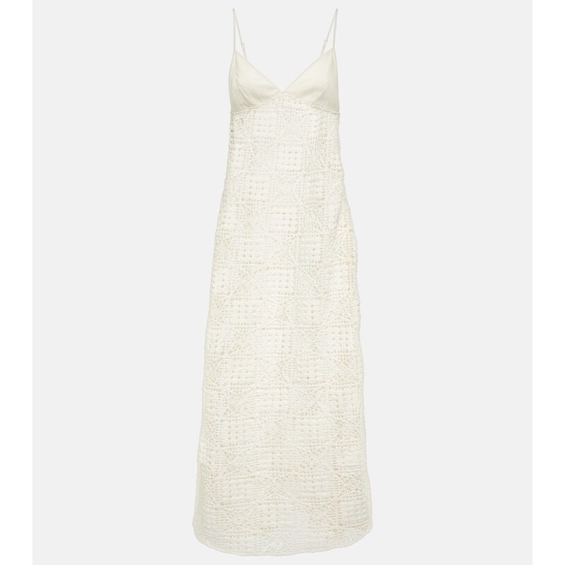 SIR Crochet cotton maxi dress