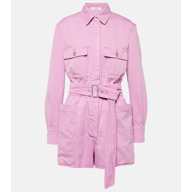 Max Mara Visiera cotton drill playsuit