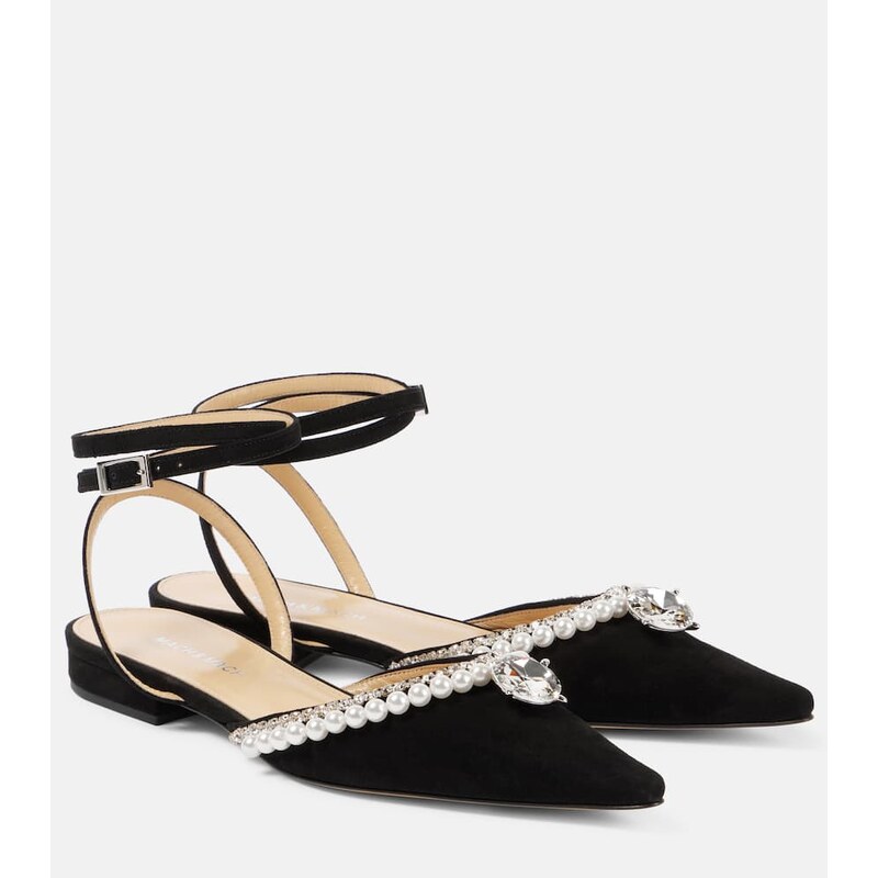 Mach & Mach Diamond of Elizabeth suede flats