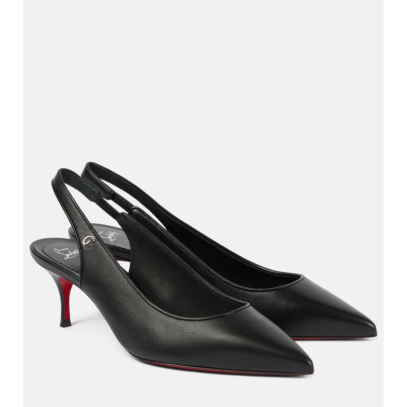 Christian Louboutin Sporty Kate 55 leather slingback pumps