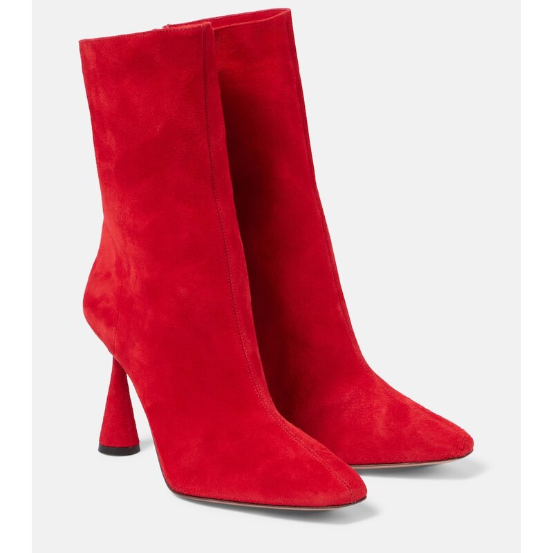 Aquazzura Amore 95 suede ankle boots