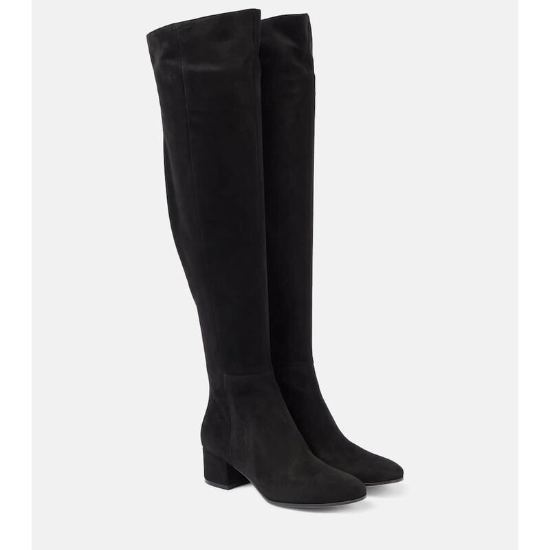 Gianvito Rossi Suede knee-high boots