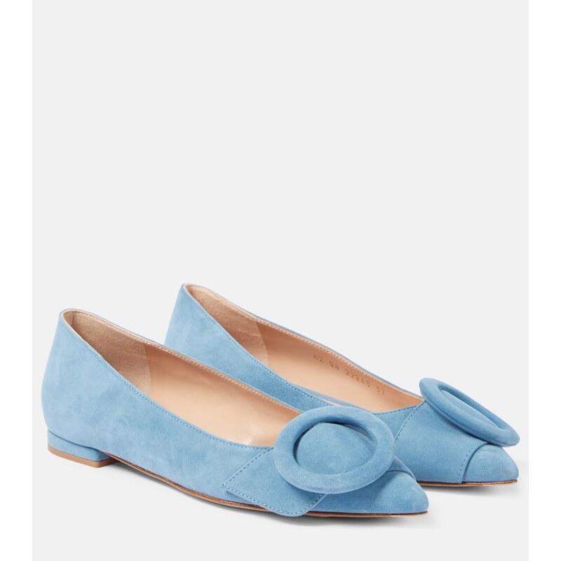 Gianvito Rossi Venezia suede ballet flats