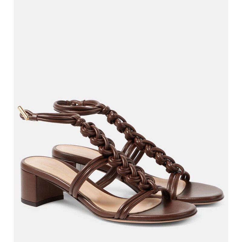 Gianvito Rossi Capua 45 leather sandals