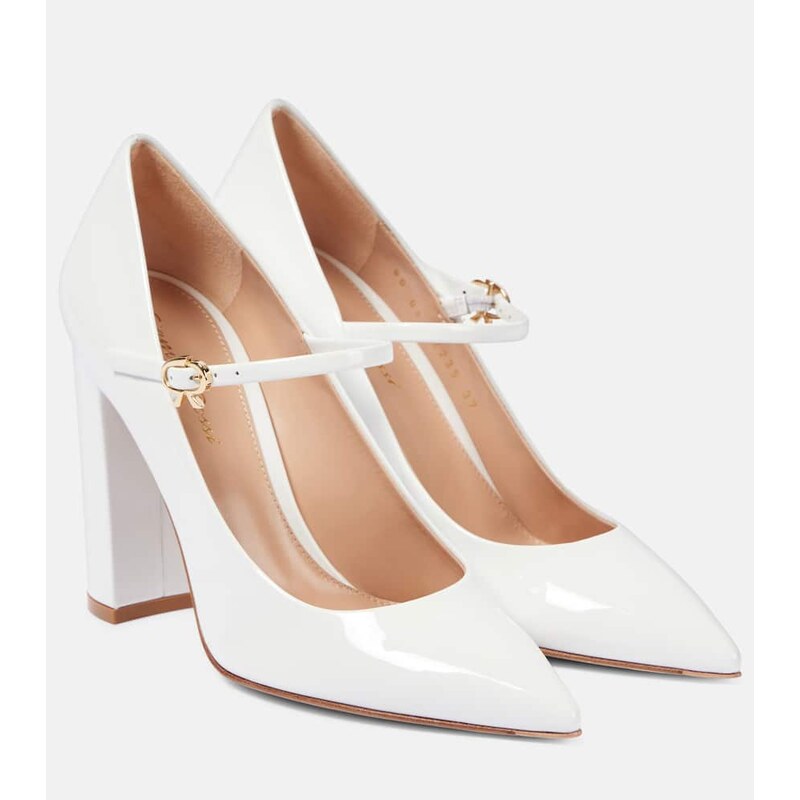 Gianvito Rossi 100 patent leather Mary Jane pumps