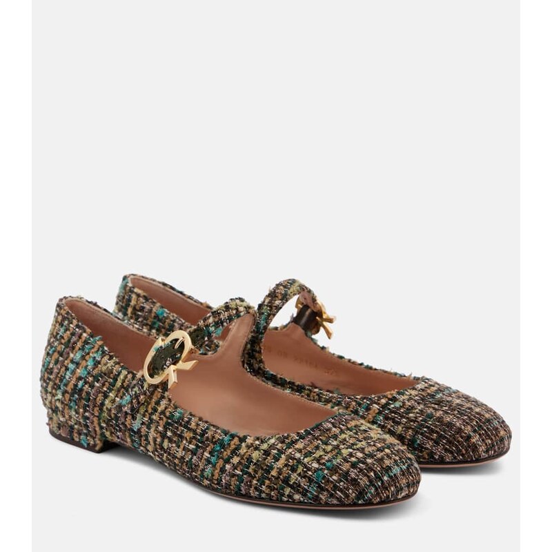 Gianvito Rossi Venezia bouclÃ ballet flats