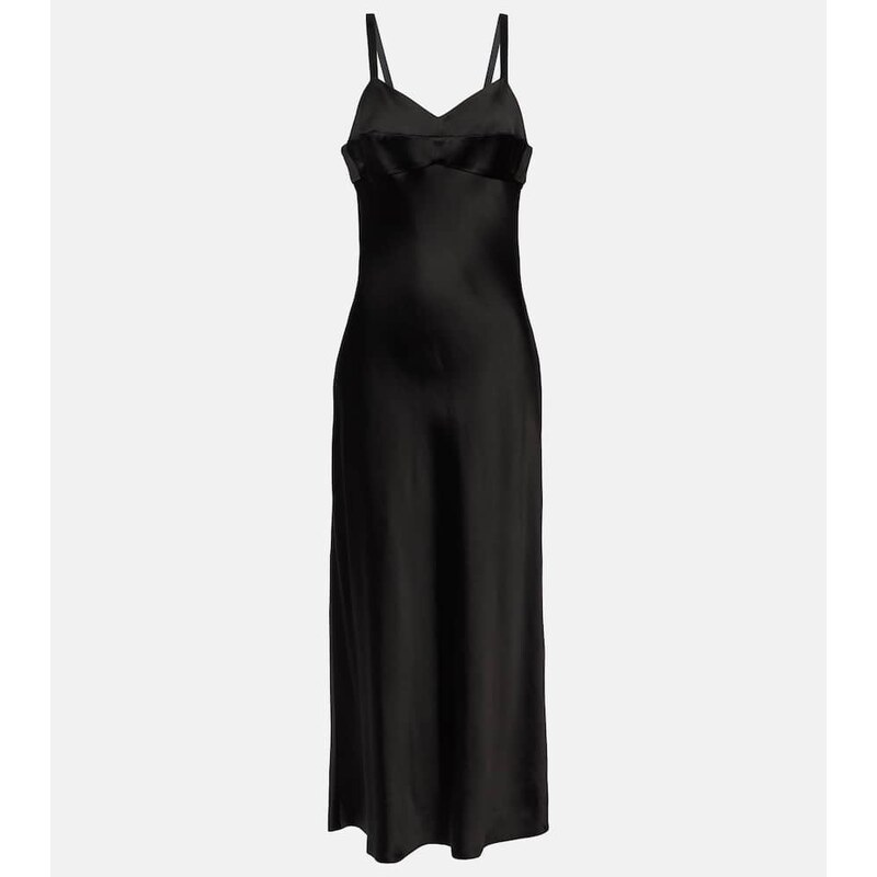 Khaite Joely satin slip dress