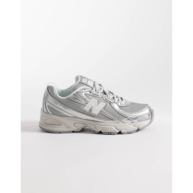 New Balance 740 metallic trainers in silver 113271712