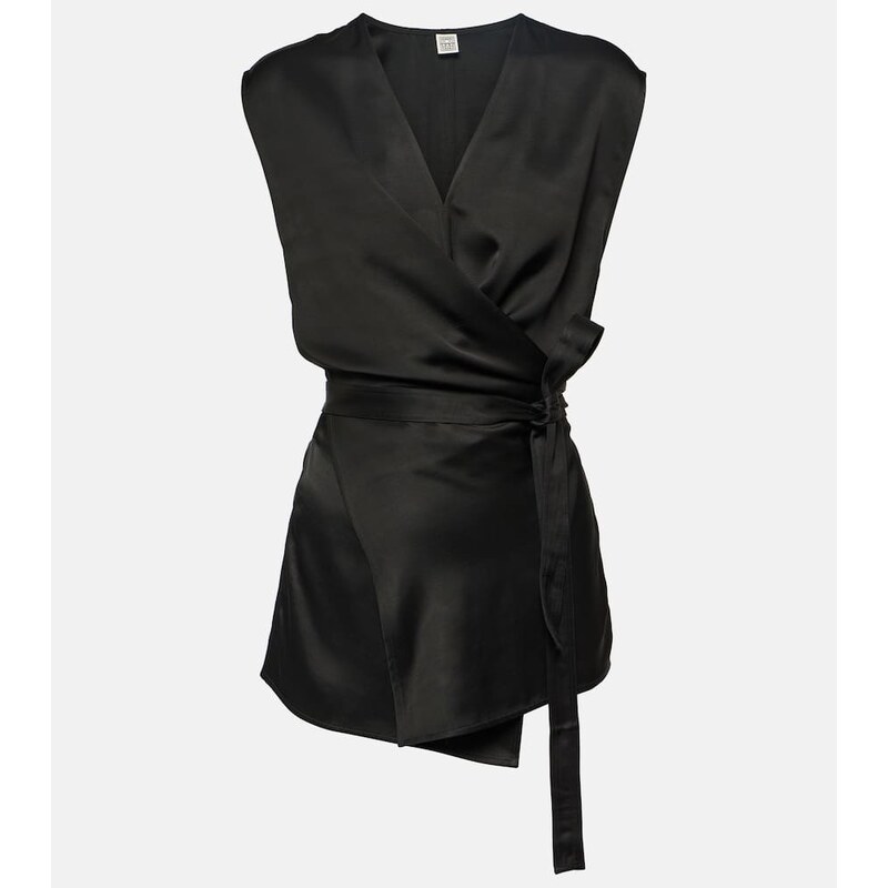 Toteme Asymmetric satin top