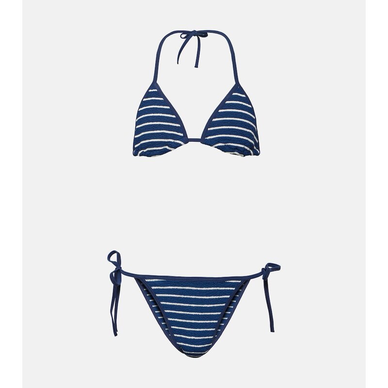 Hunza G Gina striped bikini