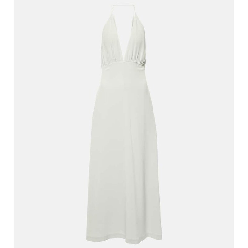 Toteme Halterneck silk crÃªpe de chine maxi dress